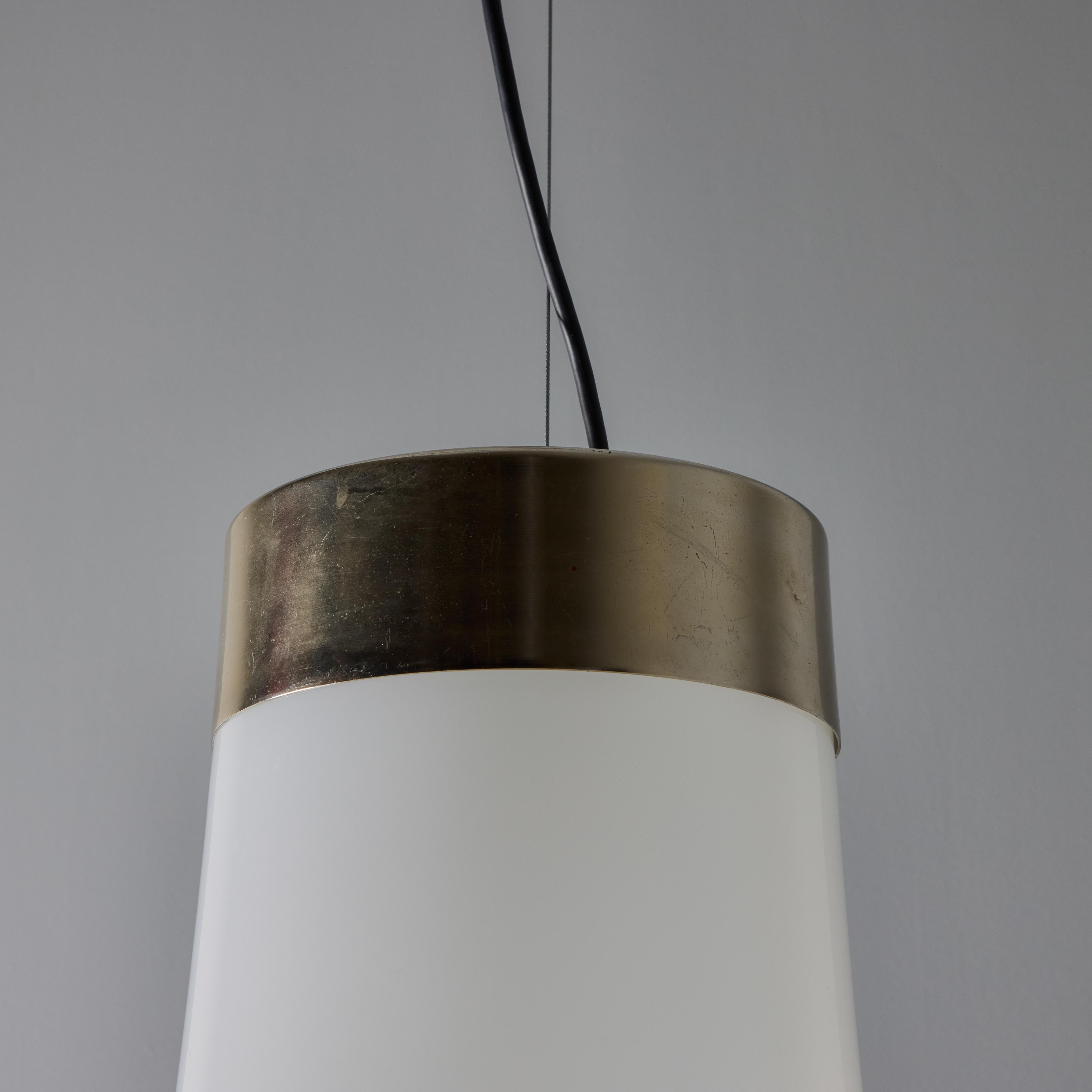 Grande lampada a sospensione in vetro soffiato di Murano Vistosi Modello #L261 