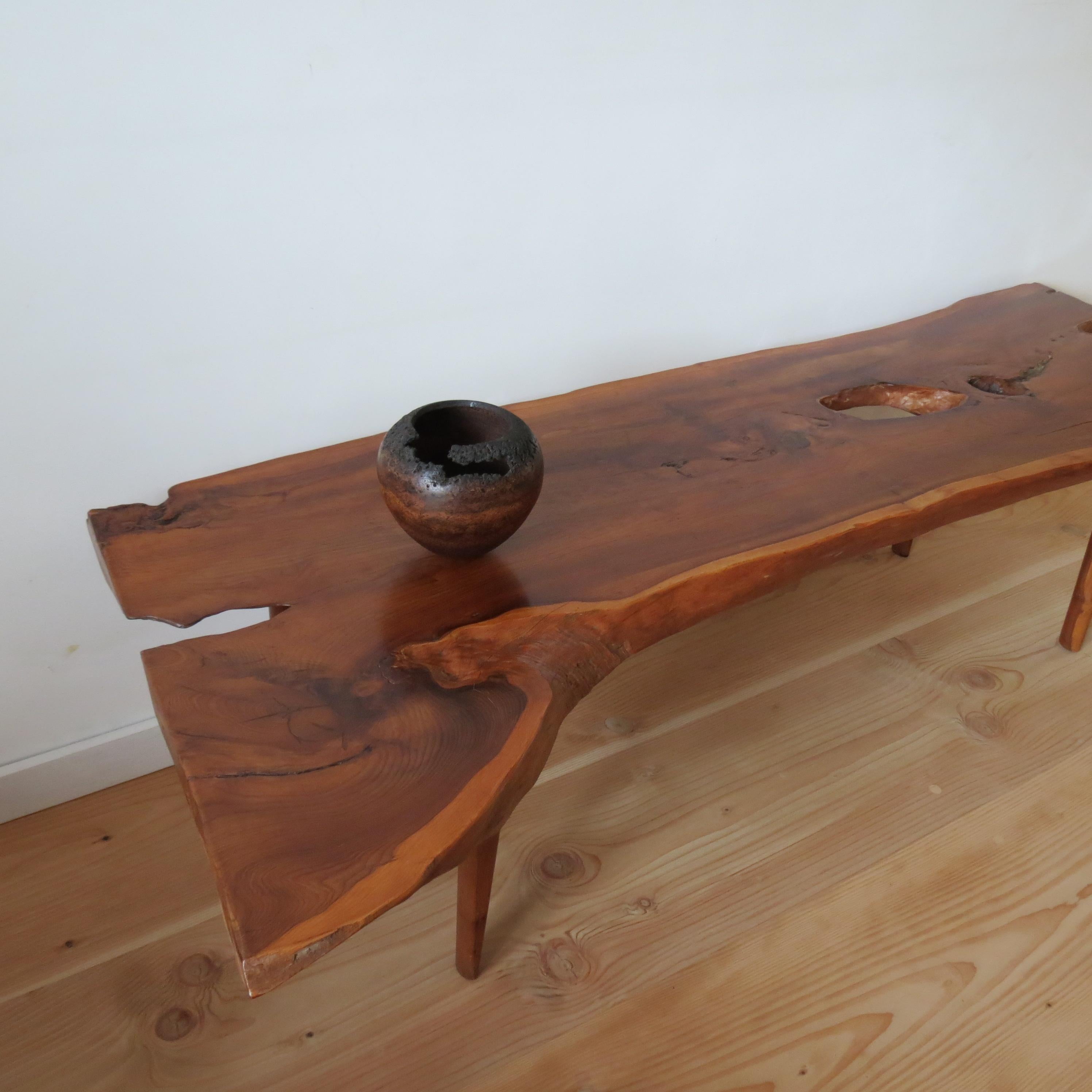 rustic waney edge live edge table top