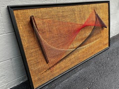 Grande œuvre d'art murale « Streng Art » de 1964