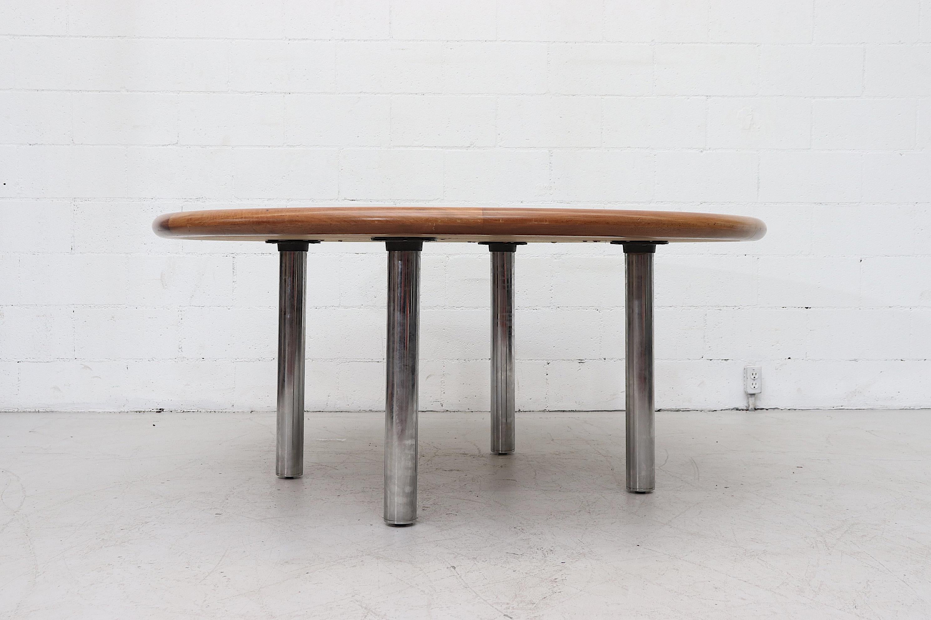 Mid-Century Modern Large Custom 1970s Knoll Attributed Dining Table