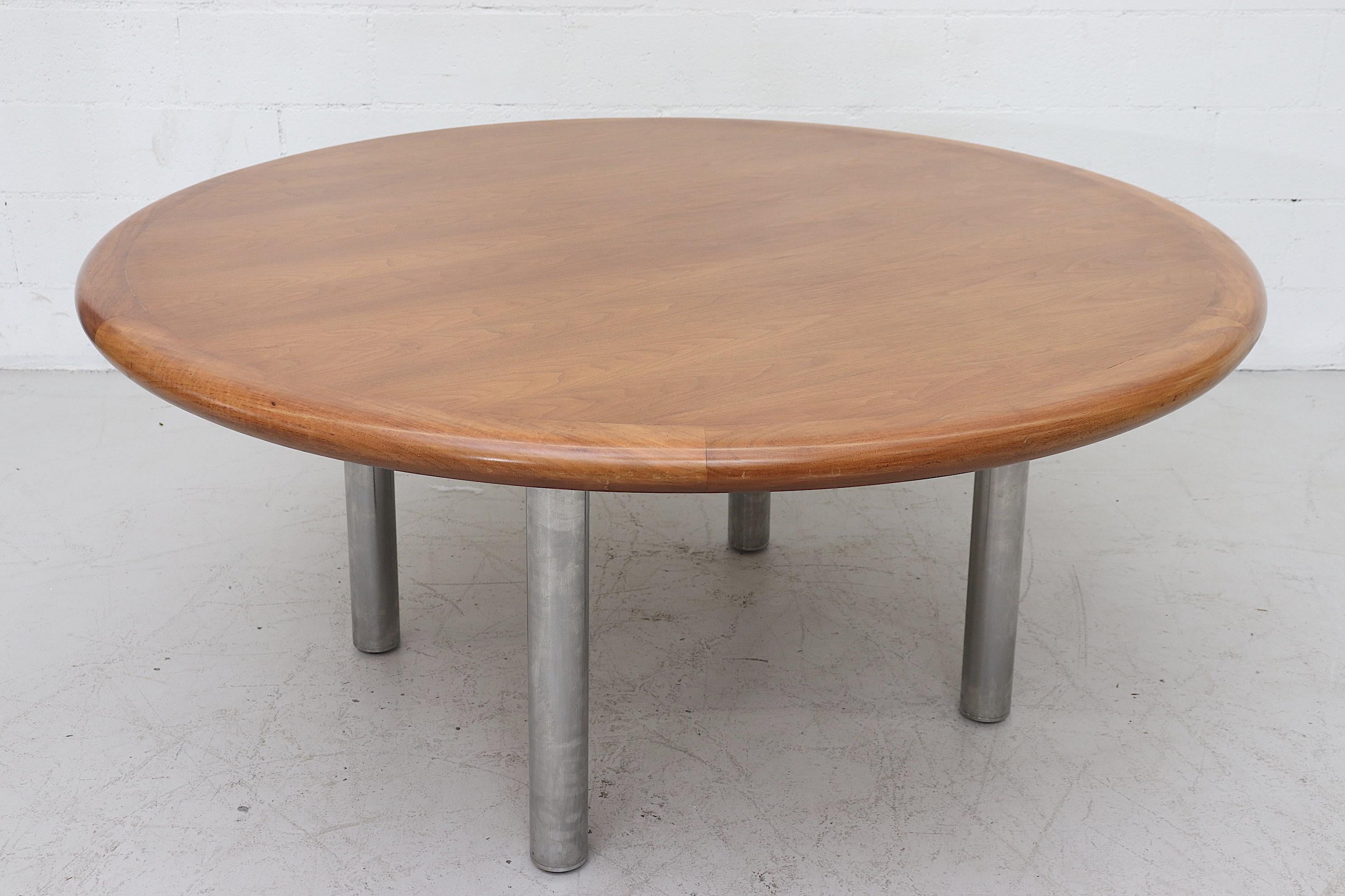 American Large Custom 1970s Knoll Attributed Dining Table
