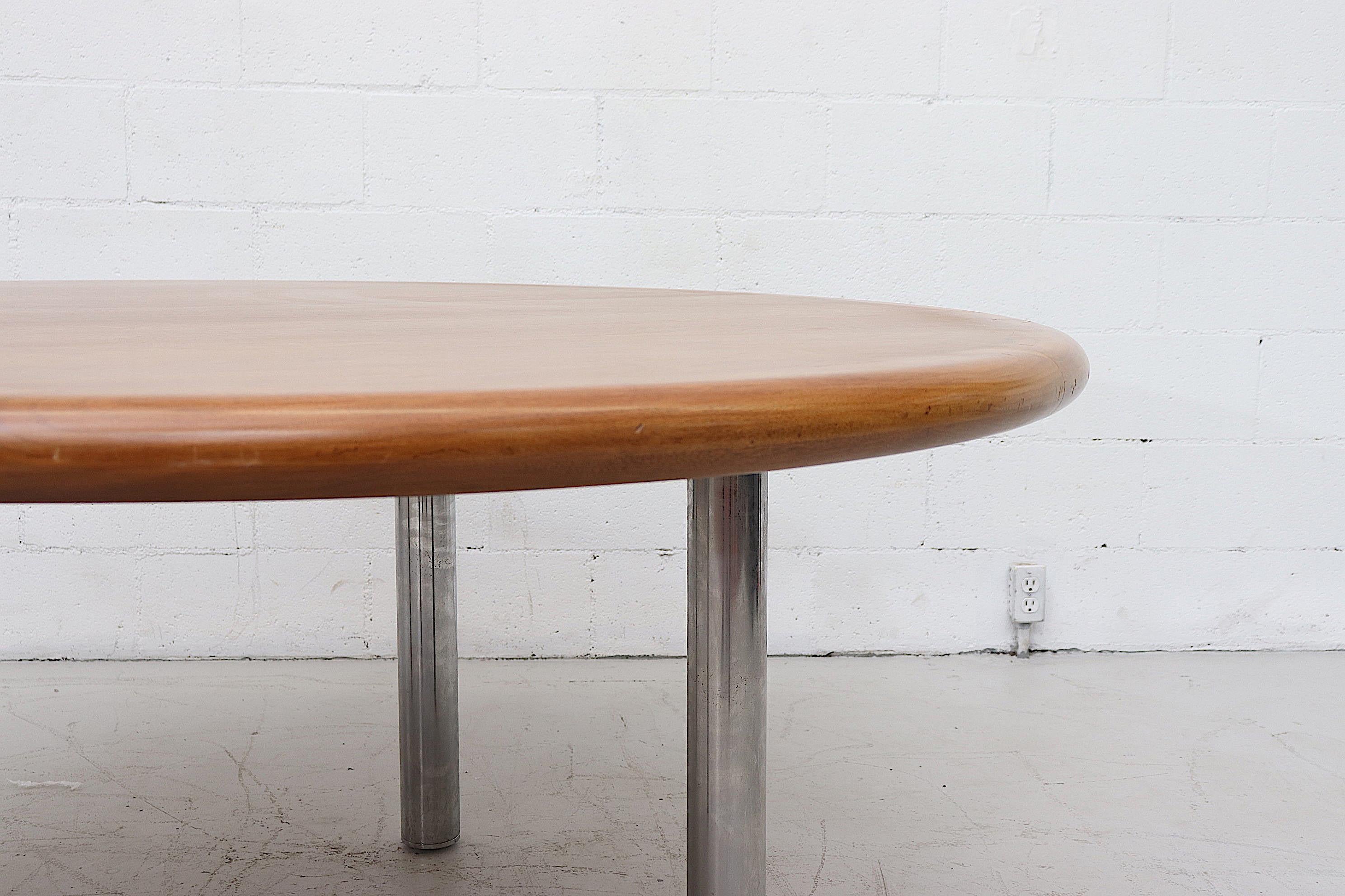 Late 20th Century Large Custom 1970s Knoll Attributed Dining Table