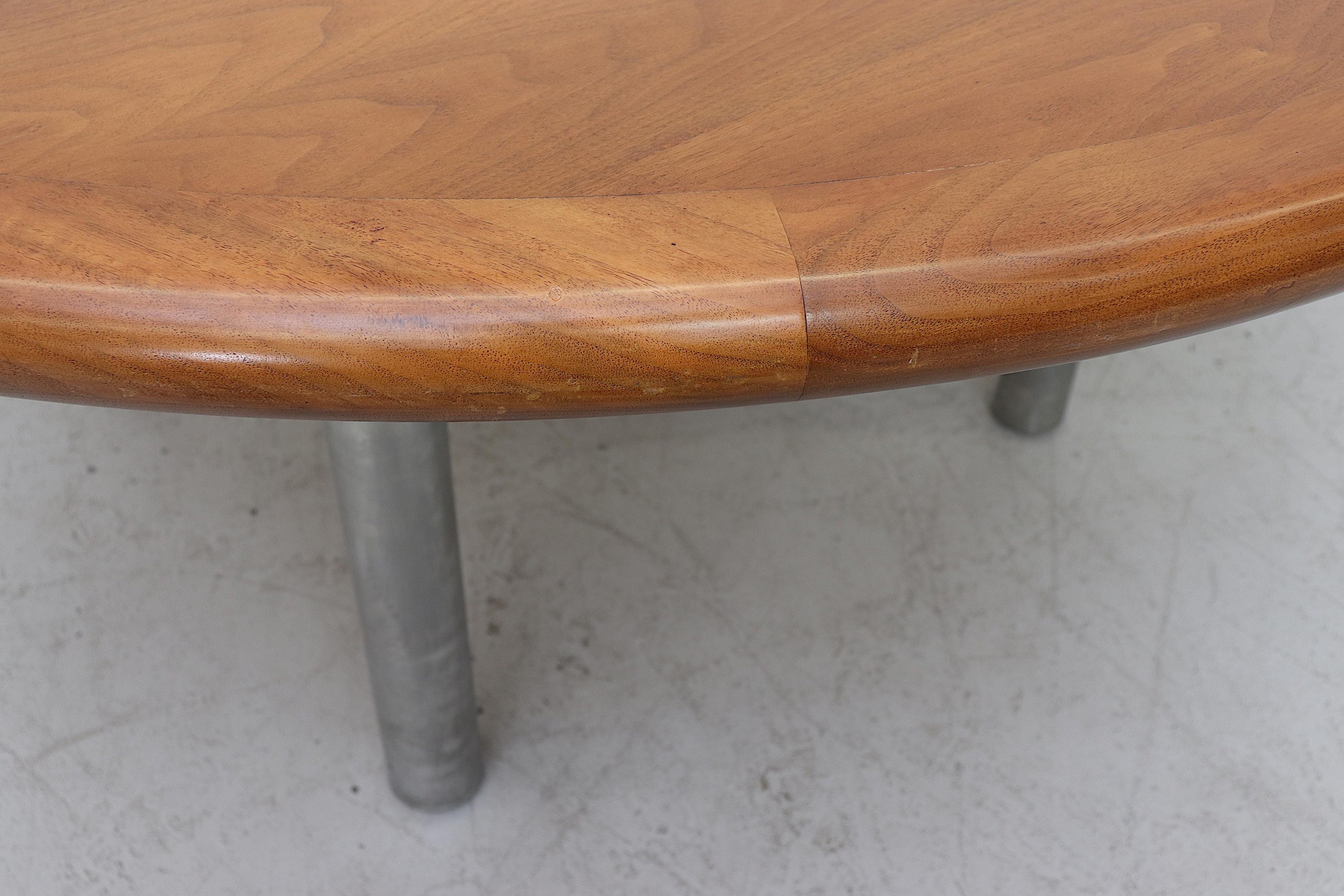 Large Custom 1970s Knoll Attributed Dining Table 1