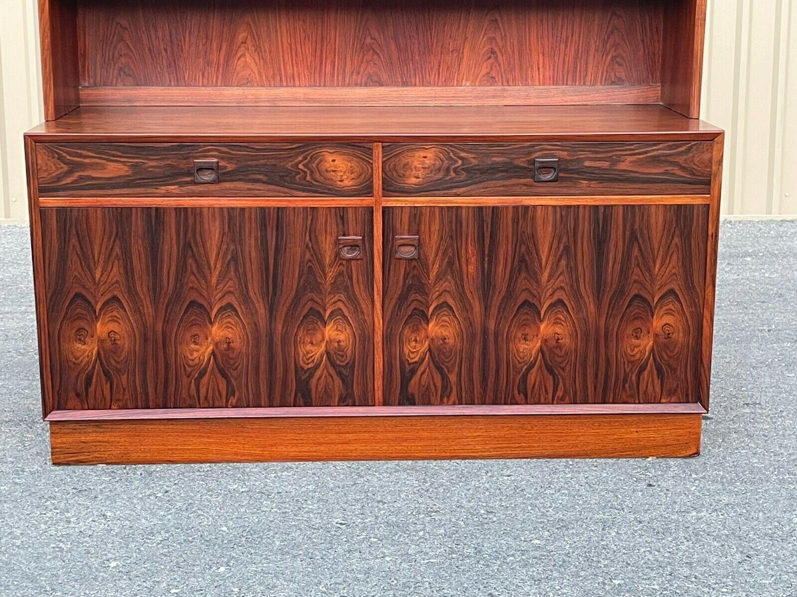 Large 1970s Danish Mid-Century Modern Rosewood Cabinet by Erik Brouer 3