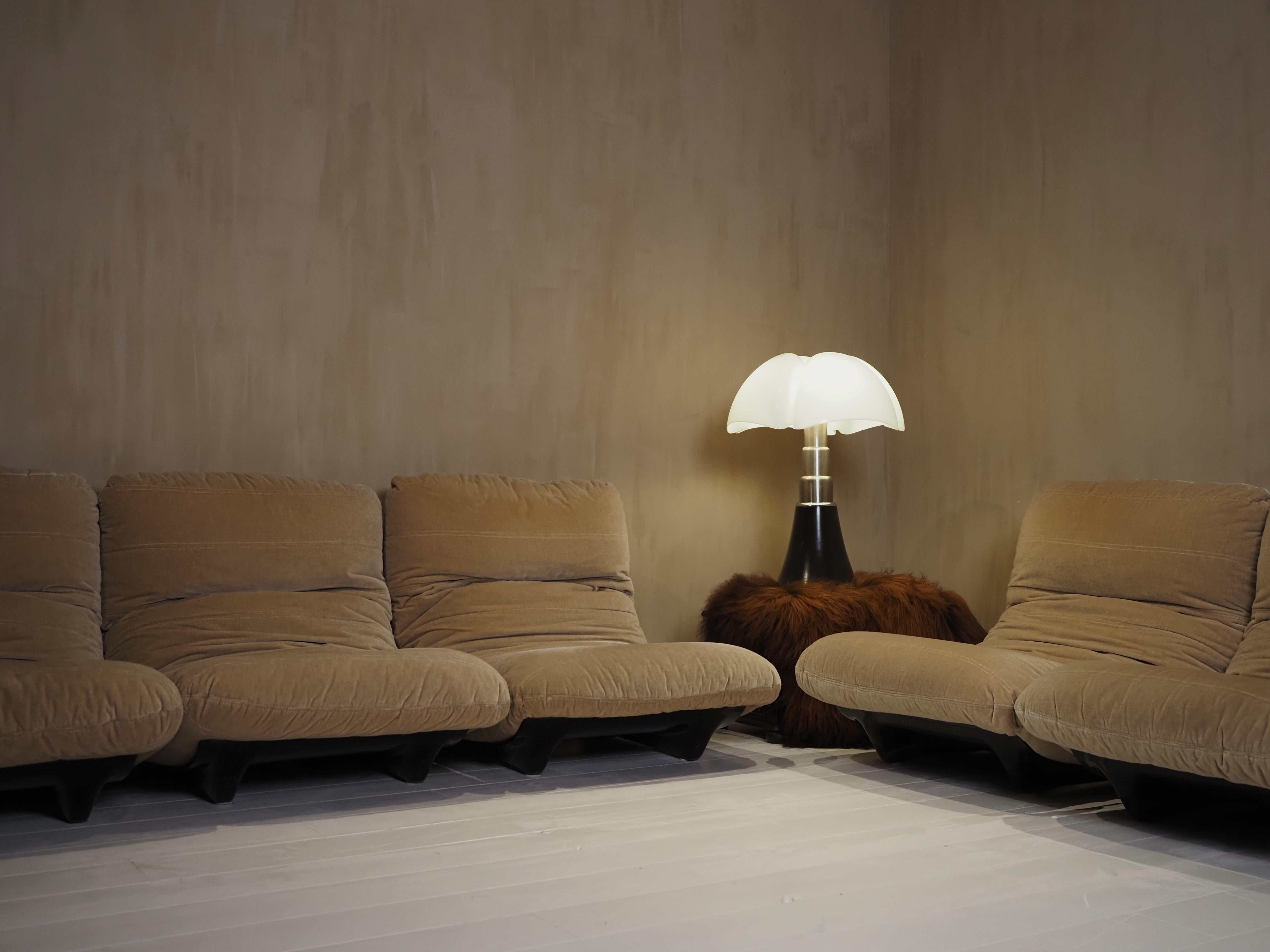 Large 1970's Gae Aulenti Pipistrello model 620 7