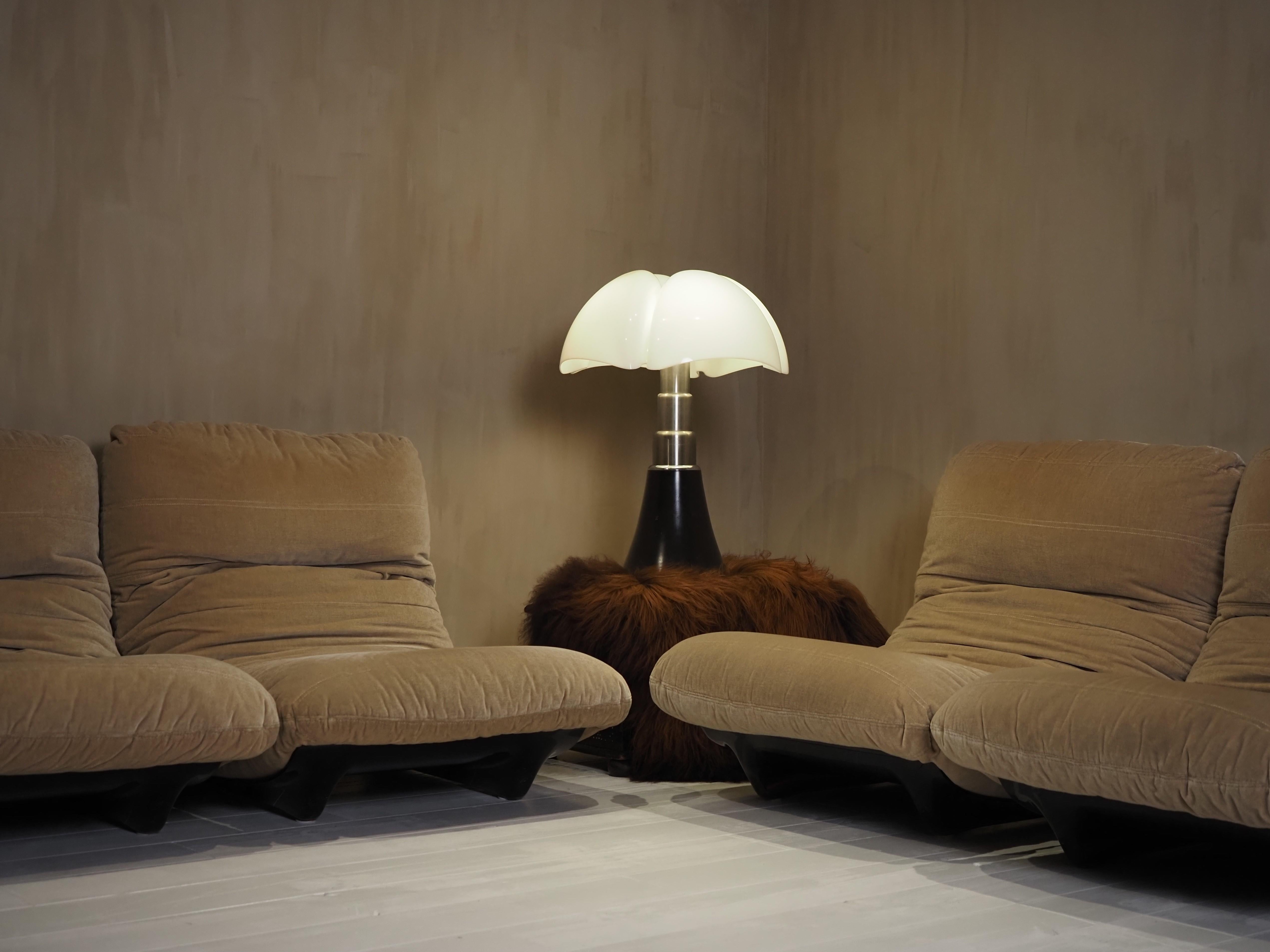 Large 1970's Gae Aulenti Pipistrello model 620 8