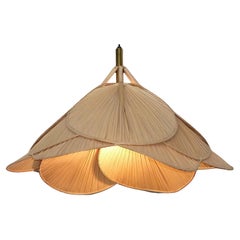 Large 1970s Ingo Maurer Style Organic Pendant Light Flower Lamp Chandelier 
