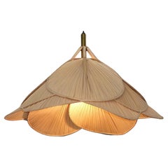 Large 1970s Ingo Maurer Style Organic Pendant Light Flower Lamp Chandelier
