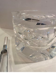 Large 1970's Lucite Gem Ice Bucket by Allessandro Albrizzi