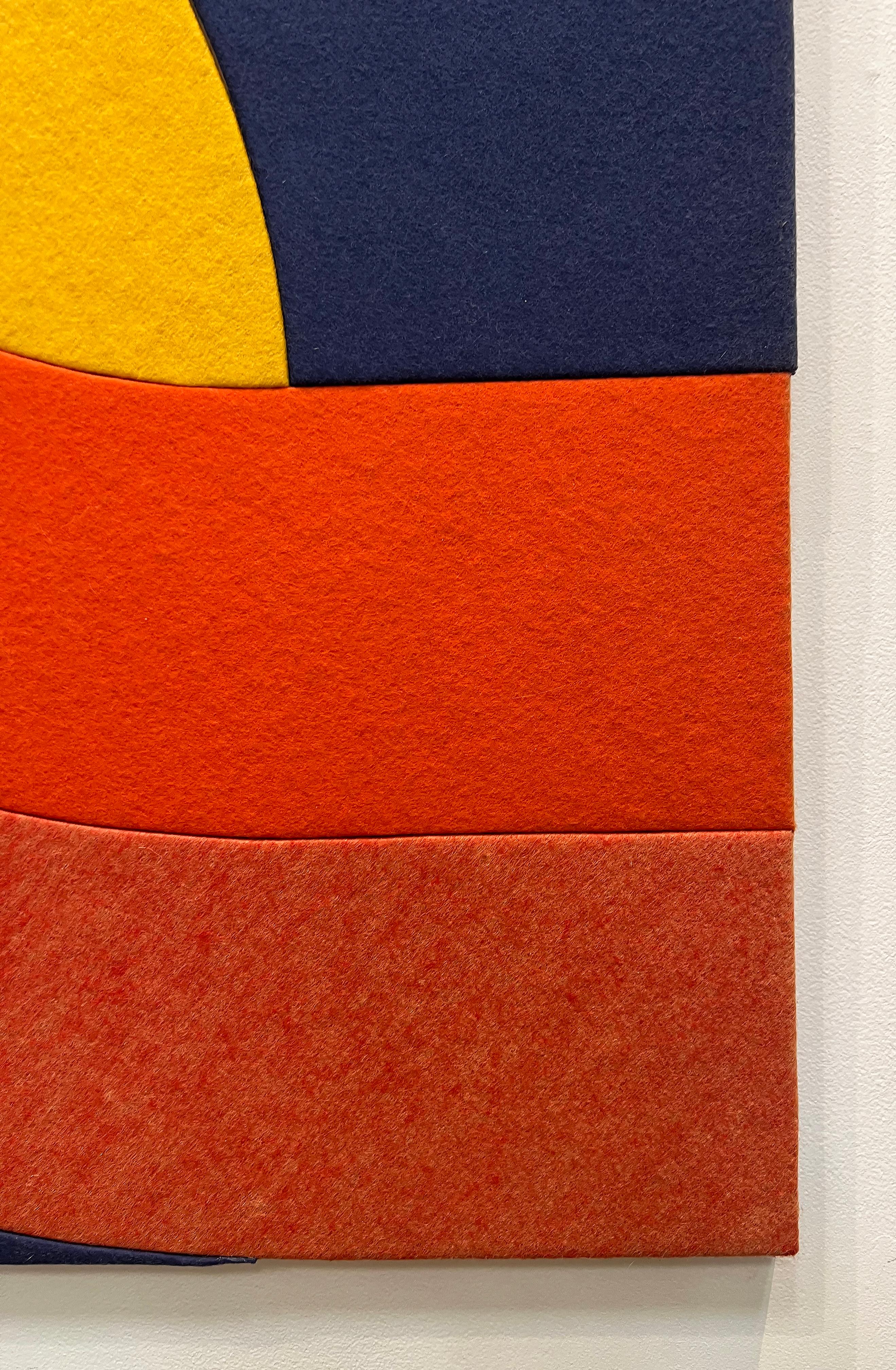 Großes Wandbehang aus Textilkunst, Mod Op Art, 1970er Jahre, signiert Fabregas '74 (Ende des 20. Jahrhunderts) im Angebot