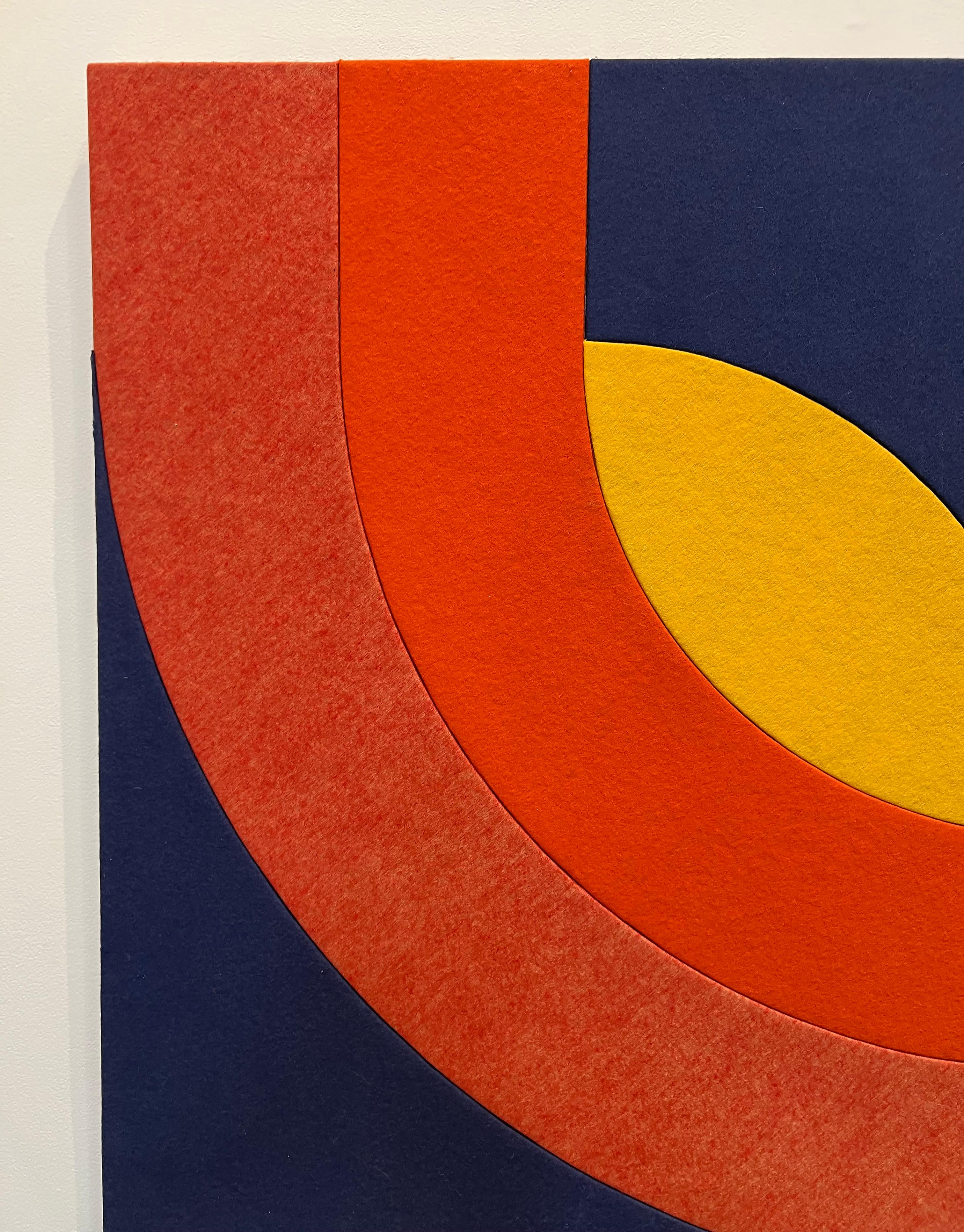 Großes Wandbehang aus Textilkunst, Mod Op Art, 1970er Jahre, signiert Fabregas '74 im Angebot 1