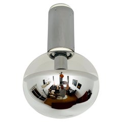 Grande lampada da incasso modernista degli anni '70 di Motoko Ishii per Staff