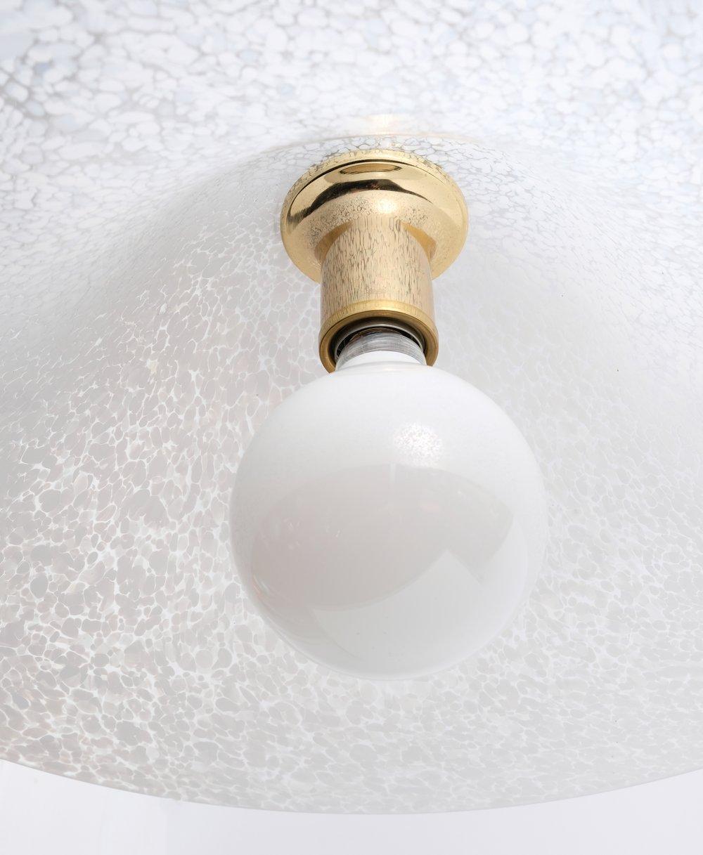 Ottone Grande lampadario di Murano degli anni '70 in vendita