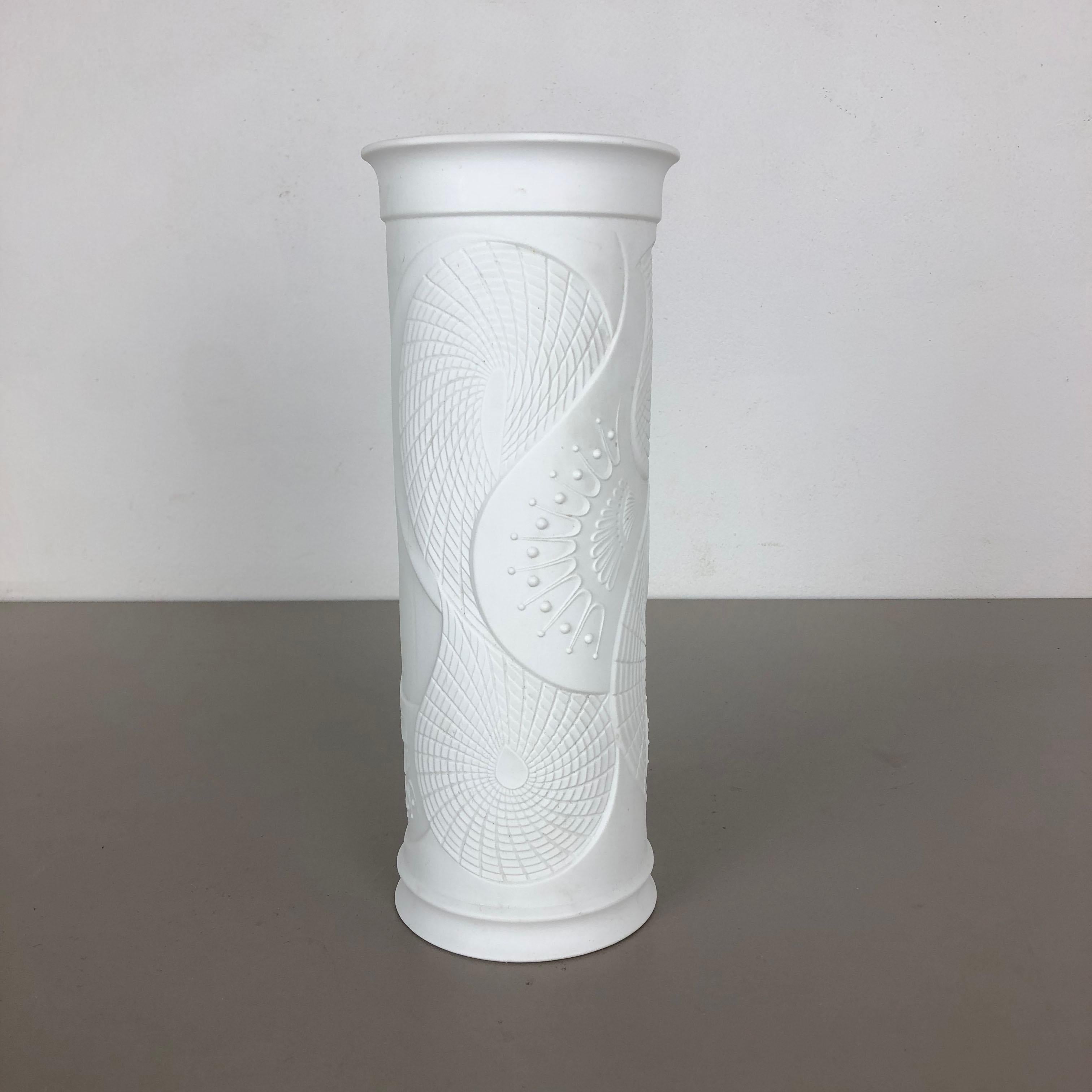 Article:

Op Art porcelain vase


Producer:

AK Kaiser, Germany


Description:

This original vintage OP Art Vase was produced in the 1970s in Germany. It is made of porcelain with an OP Art sculptural surface optic. The bottom is marked