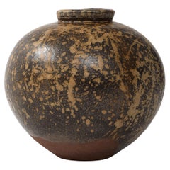Grand vase en poterie des années 1970 par Judy Glasser