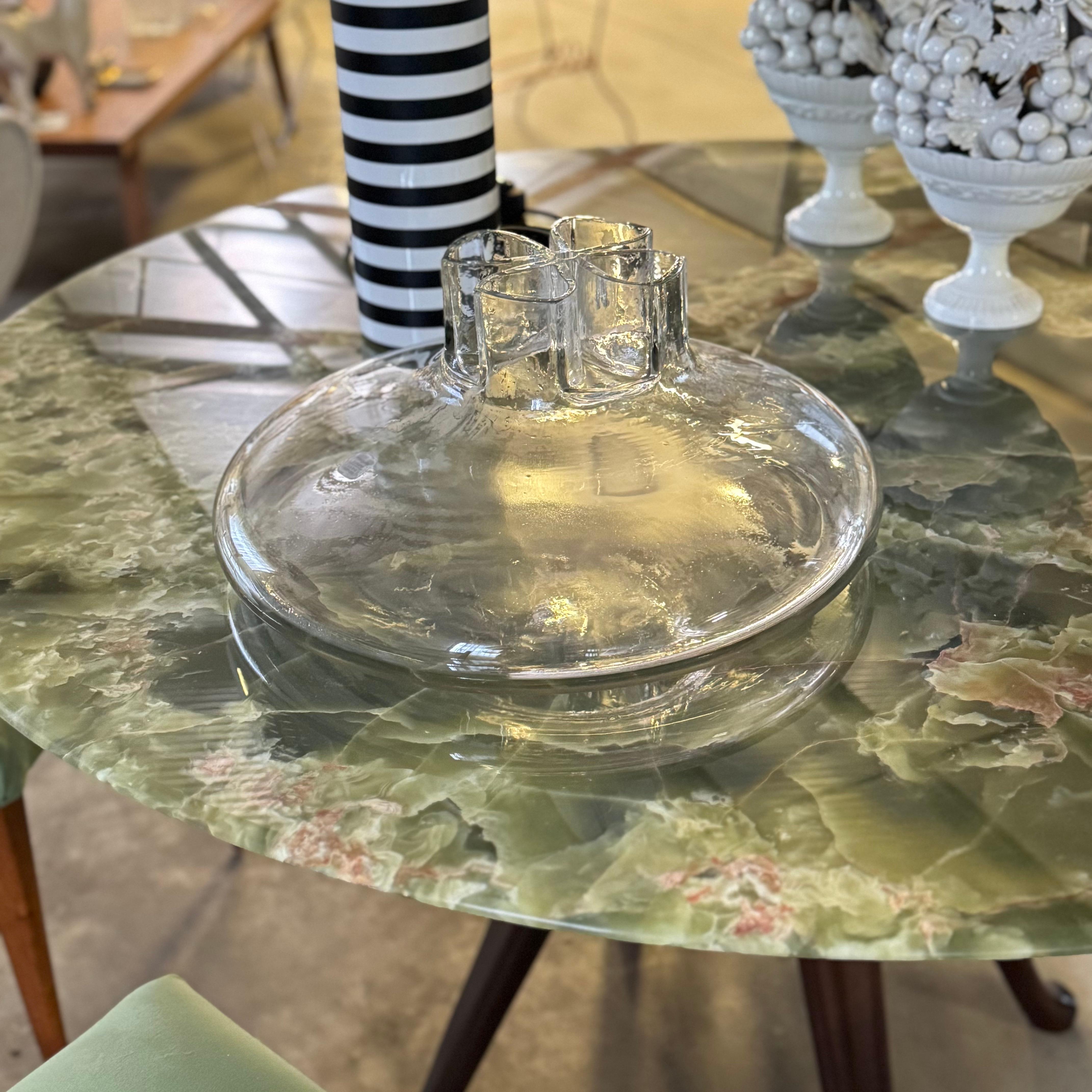 Large 1970s Signed Flower Vase by Alfredo Barbini for Barbini in vendita 1