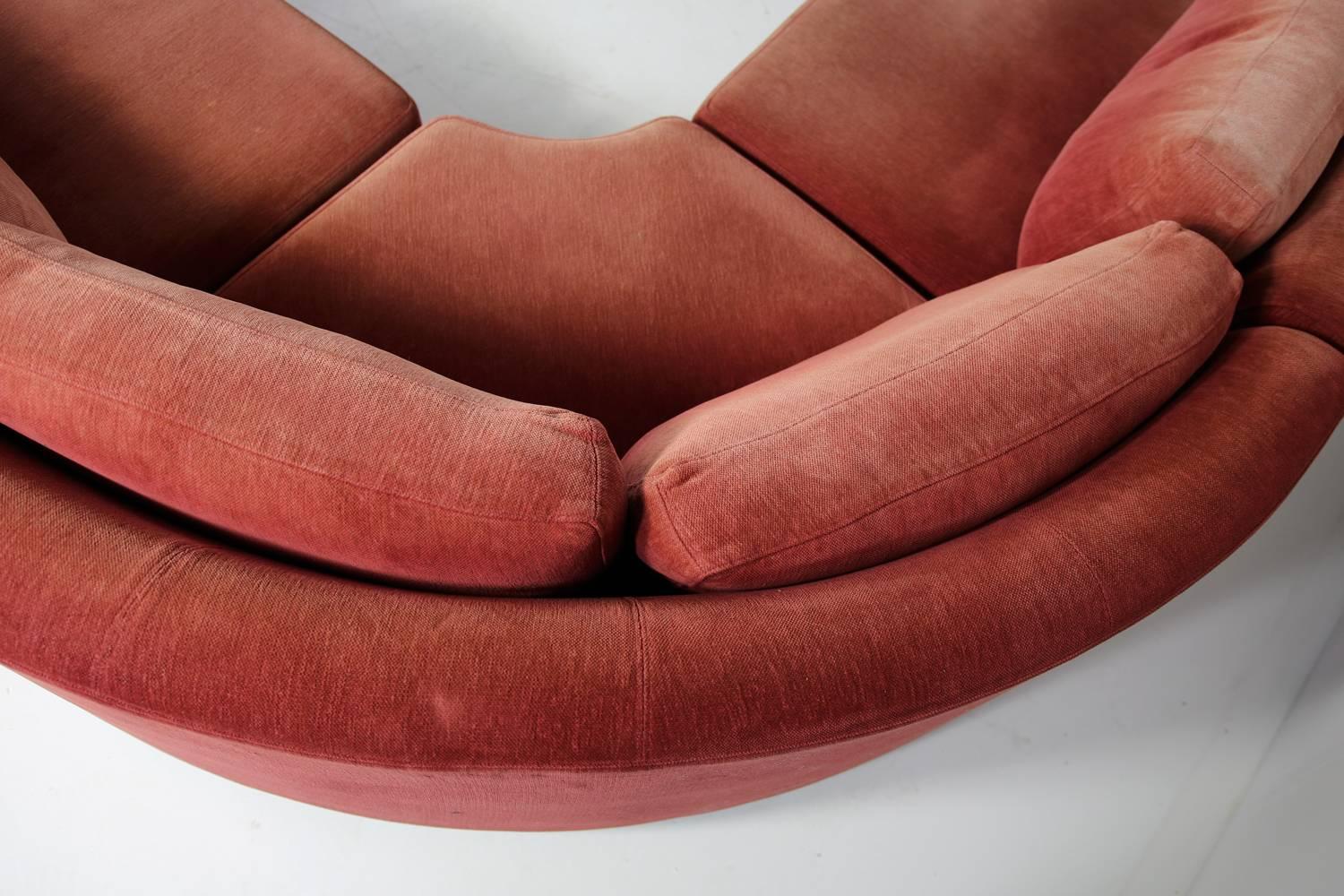 Large 1970s Sofa Danish Modern Vintage Landscape Seating Niels Eilersen Modular (Ende des 20. Jahrhunderts)