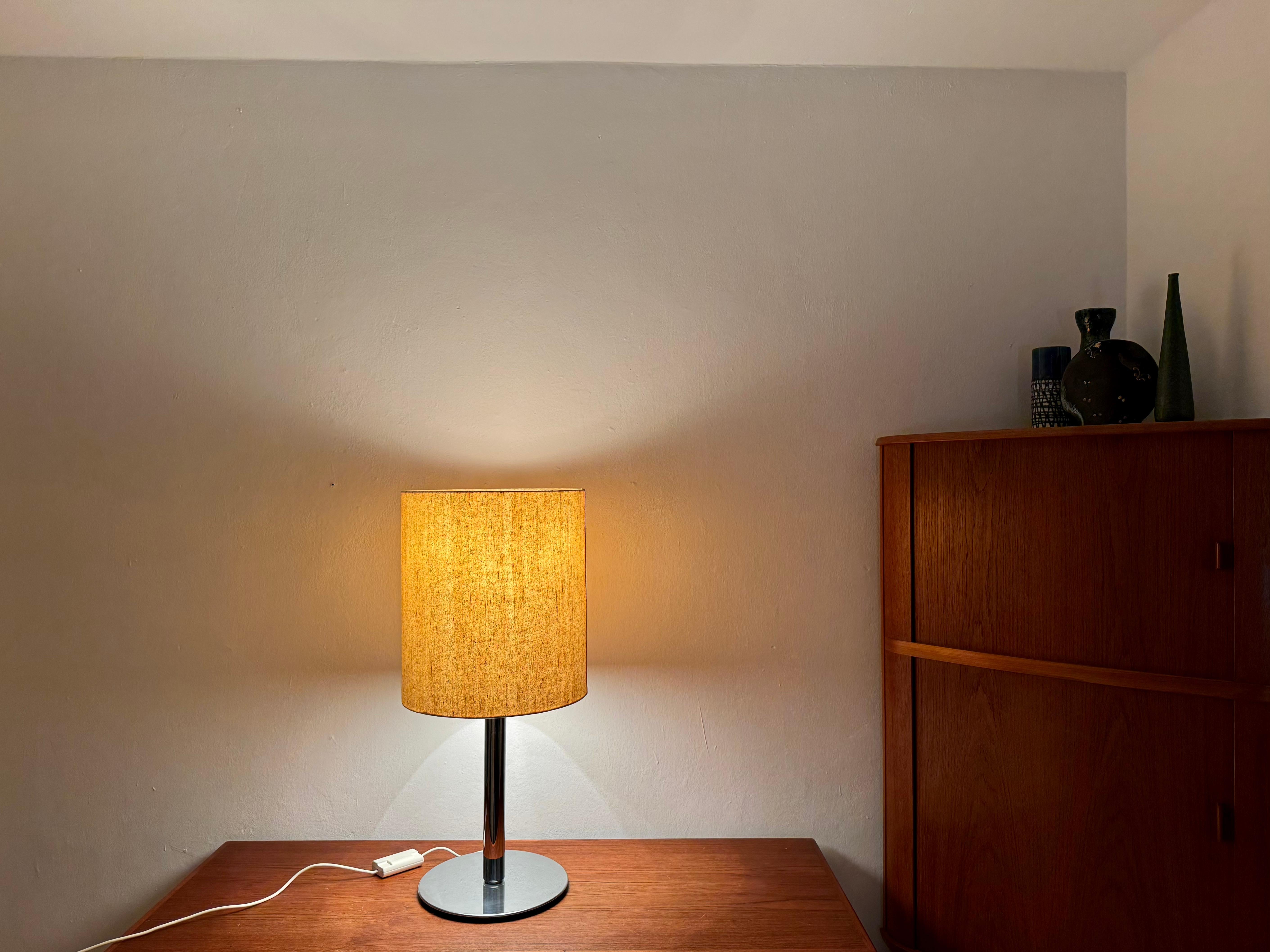 Mid-Century Modern Large 1970s Space Age Table Lamp by Staff For Sale