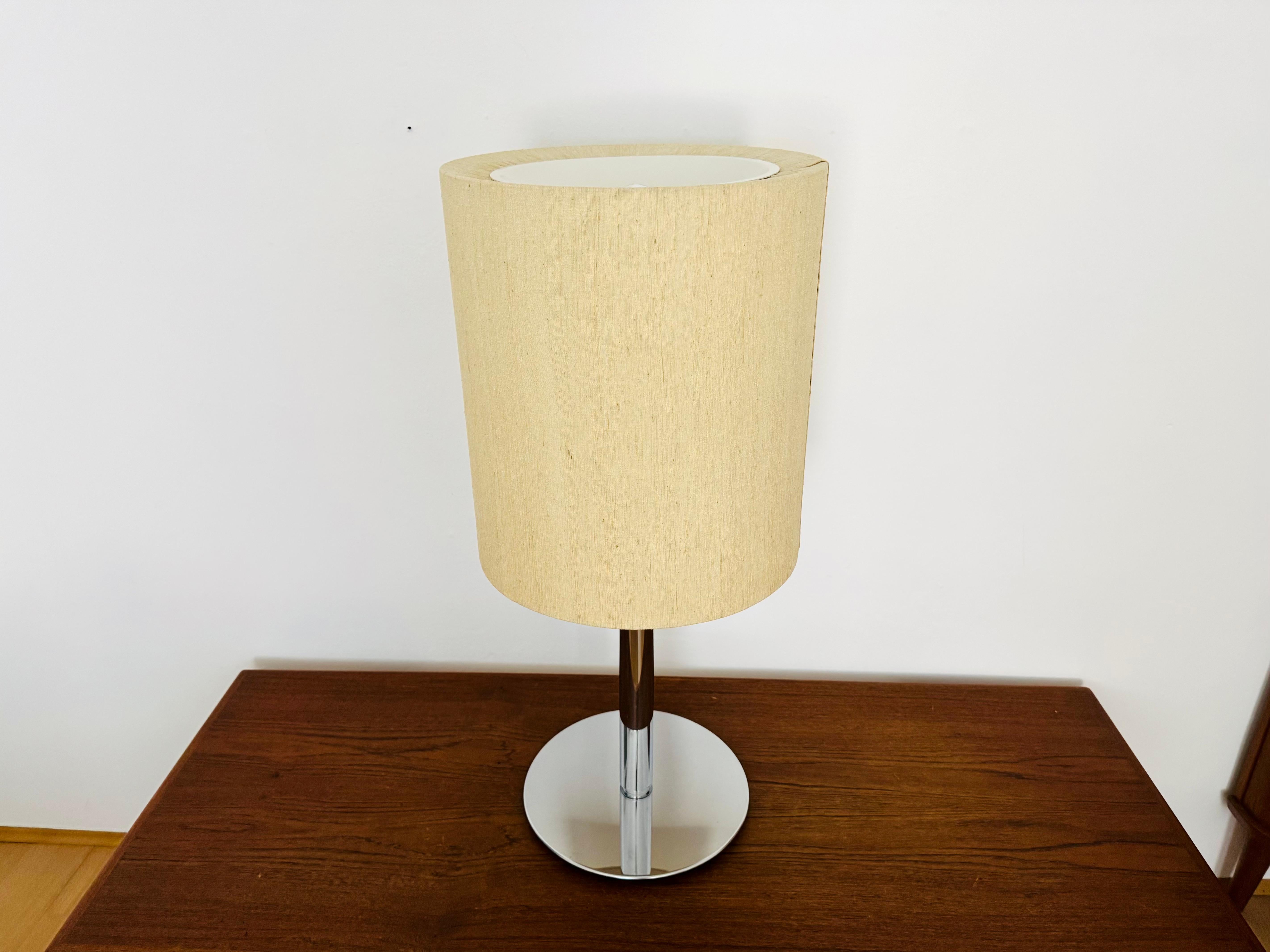 Metal Large 1970s Space Age Table Lamp by Staff For Sale