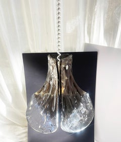 Large 1970s Tulip Murano Glass Pendant Lamp by Carlo Nason, Mazzega, J.T. Kalmar