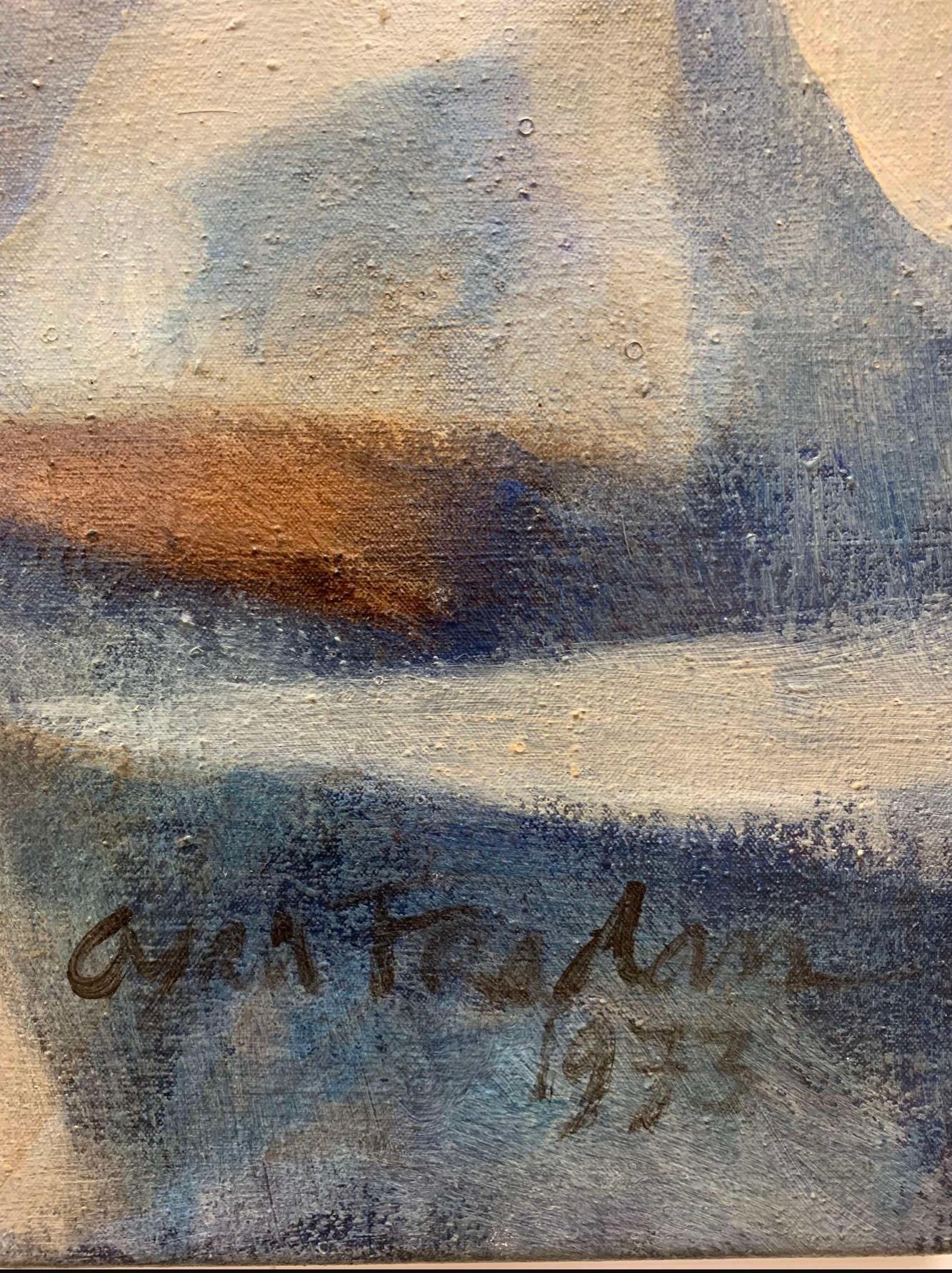Acrilico Grande dipinto a olio su tela degli anni '70 dell'artista sudafricano Cyril Fradan in vendita