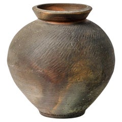 Large 1975 Stoneware Ceramic Pottery Floor Vase by Steen Kepp La Borne