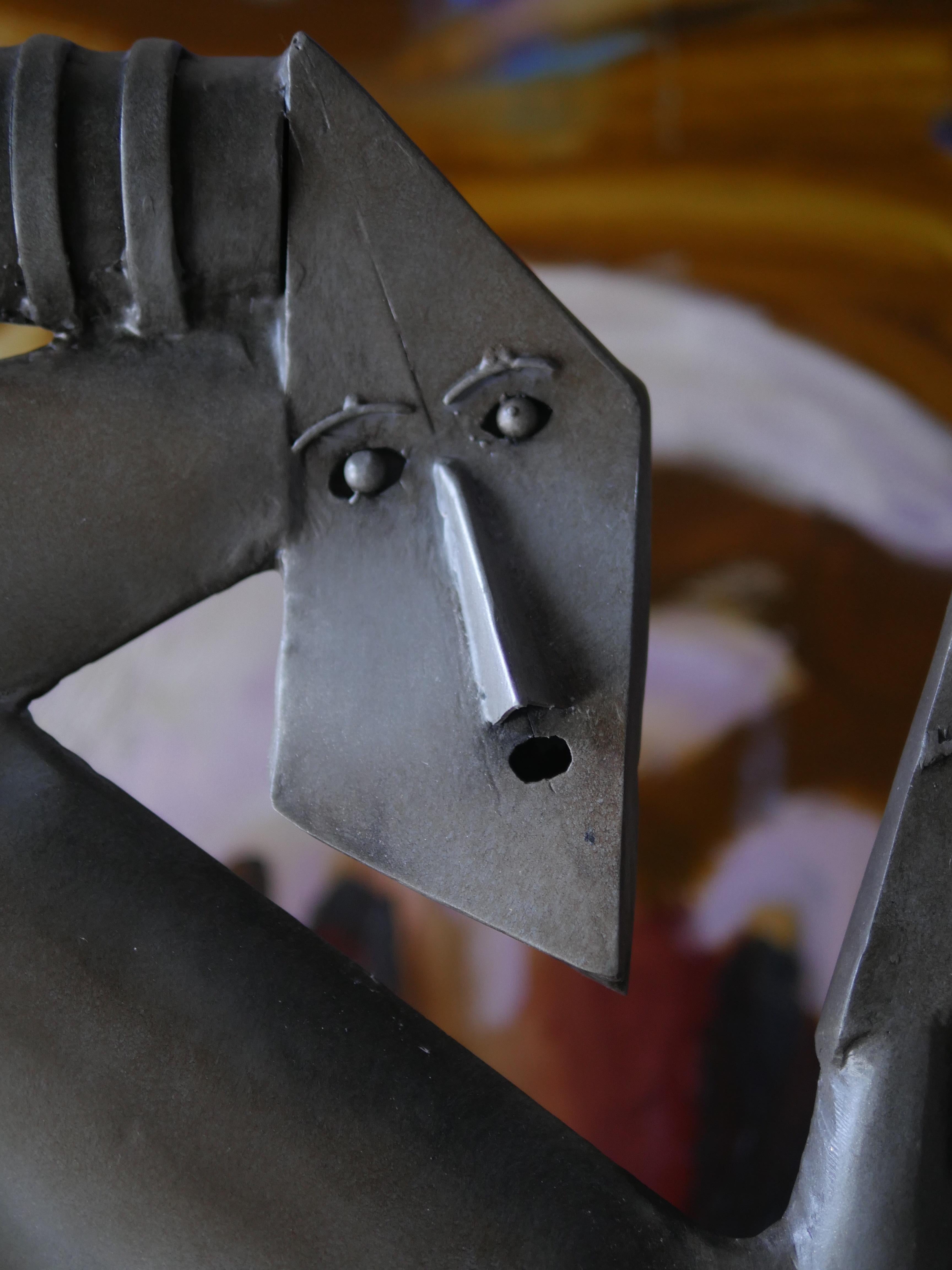 Large 1980s Cubist Abstract Sculpture finales del siglo XX en venta