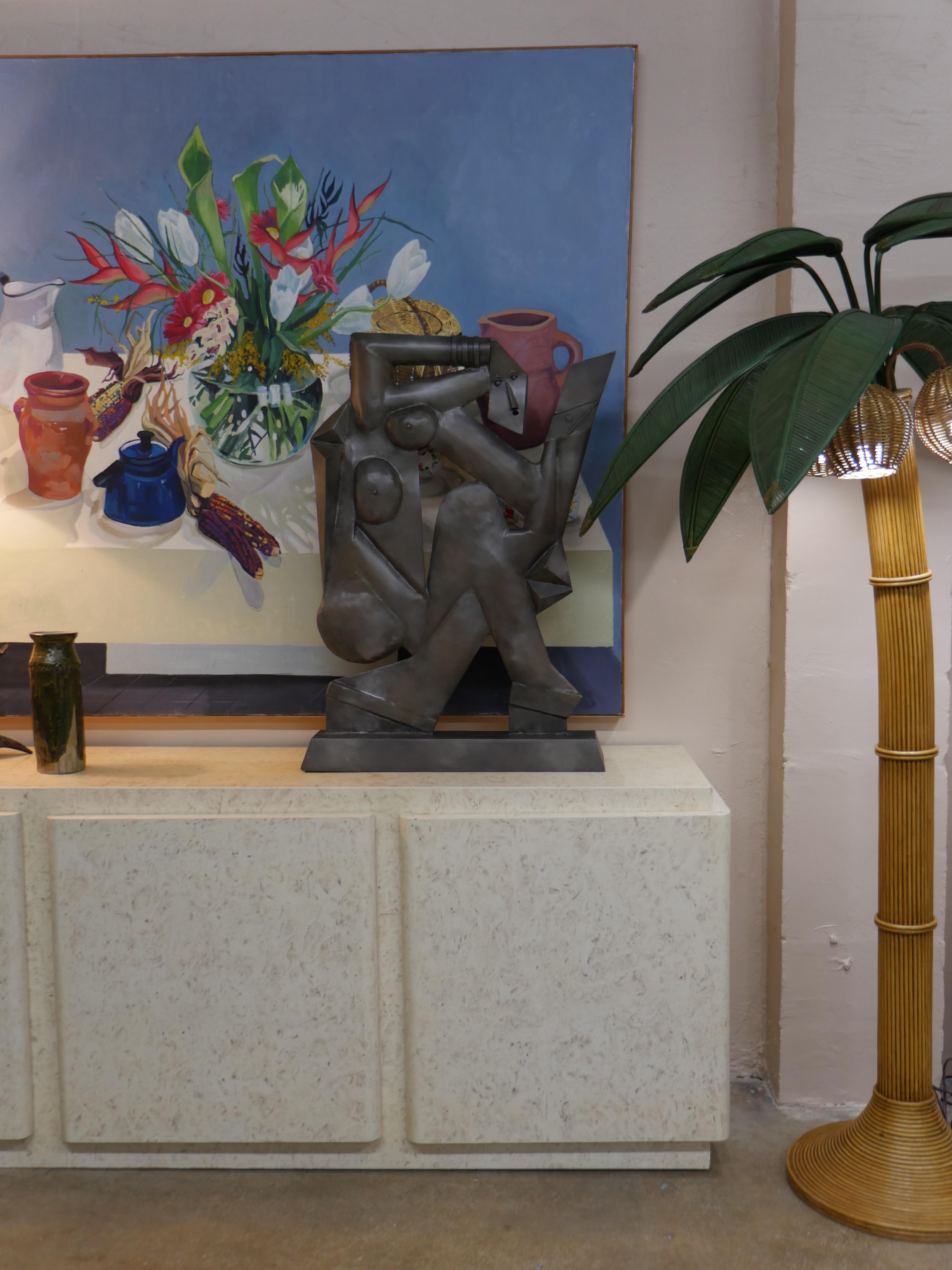Large 1980s Cubist Abstract Sculpture in vendita 2