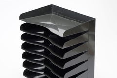 Large 1980s Desktop File Holder Refinished in Dark Gray