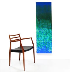 Grande Acrylique abstraite sur toile de 1994 "Subaqua Garden" par John Plumb (1927-2008)