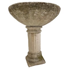 Antique Large 19 C Fountain with Newer Pedestal