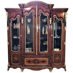 Used Large 19 Century French Rococo or Neoclassical Revival Style Vitrine
