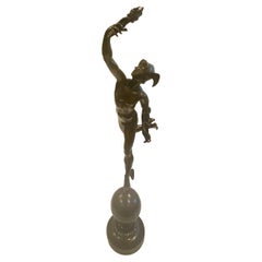 Large 19th C. Bronze Sculpture of Hermes