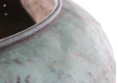 Large 19th C French Antique Verdigris Chocolate Vat Garden Element Large Planter