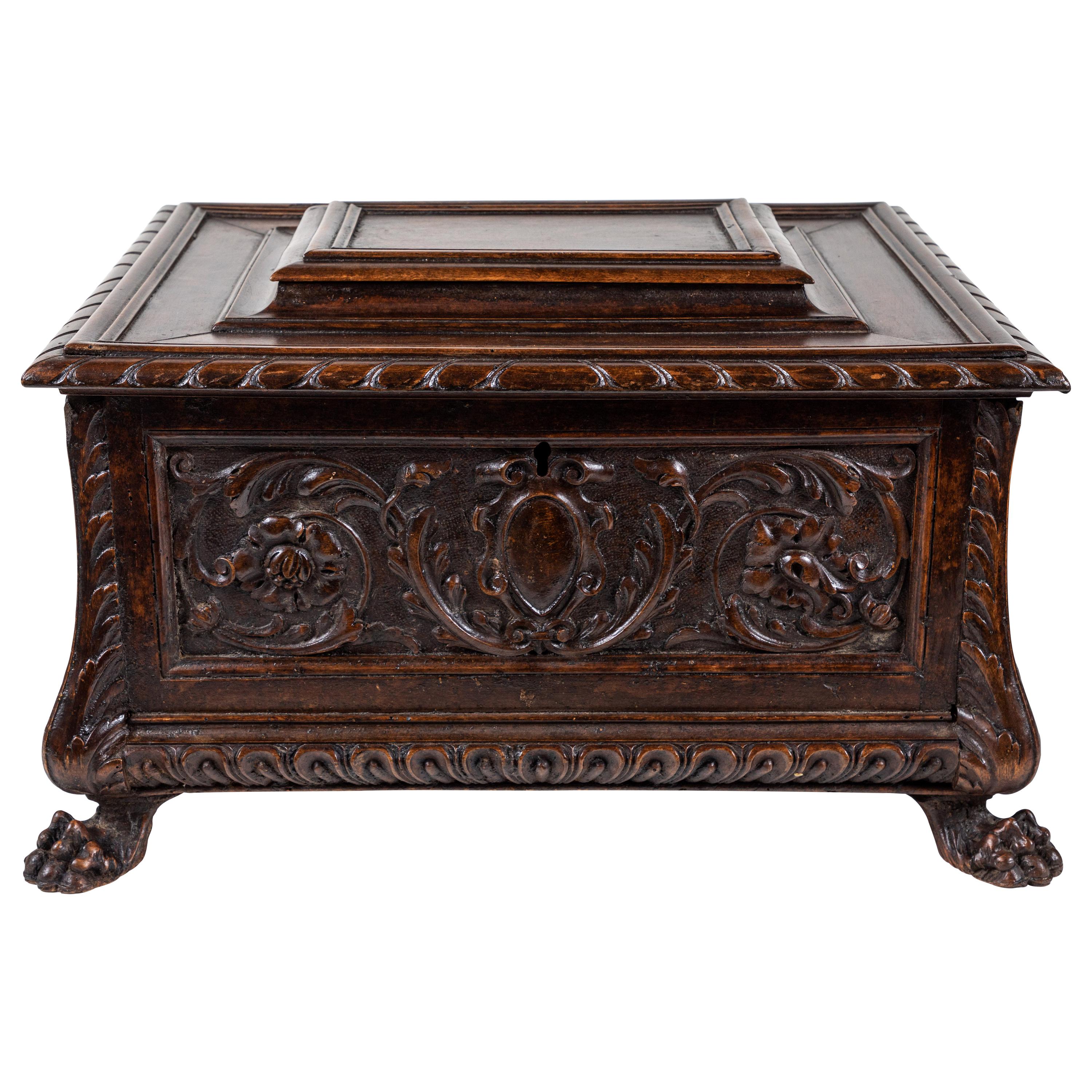 Large, 19th Century, Italian, Wood Coffer For Sale