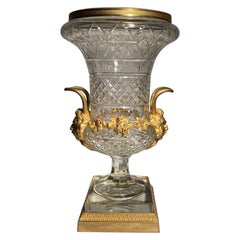 Große montierte Baccarat-Vase aus dem 19. Jahrhundert