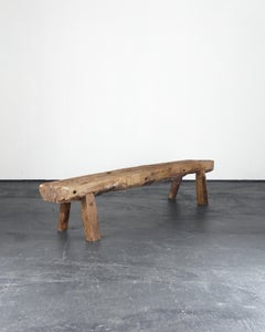 Large 19th C. Primitive Portuguese Bench