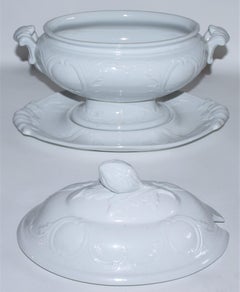 Large 19th C Tureen w/ Lid and Tray