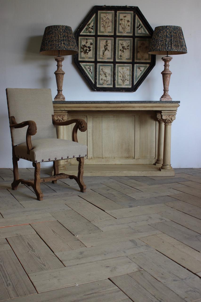 Large 19th Century Bleached Oak Console Table In Good Condition In Gloucestershire, GB