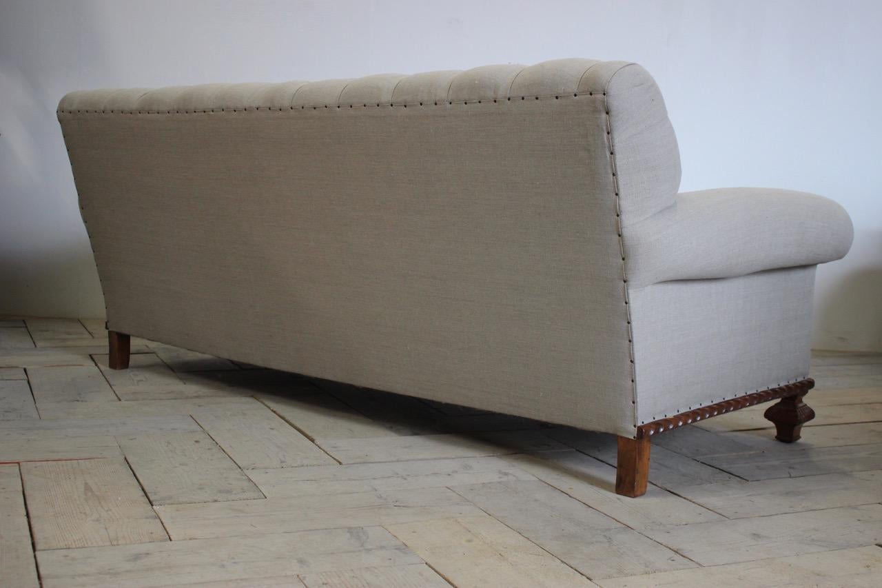 Large 19th Cent English Country House Sofa For Sale 2
