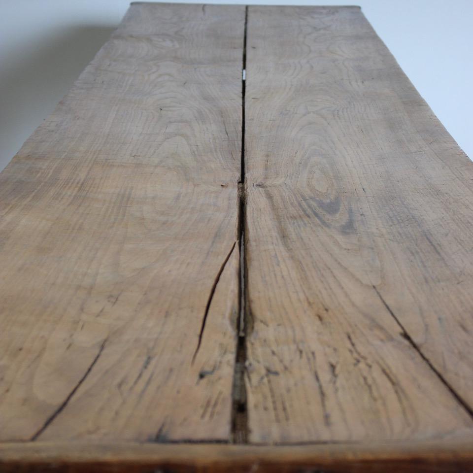  Large 19th Century Italian Bakers Table in Elm and Oak 6