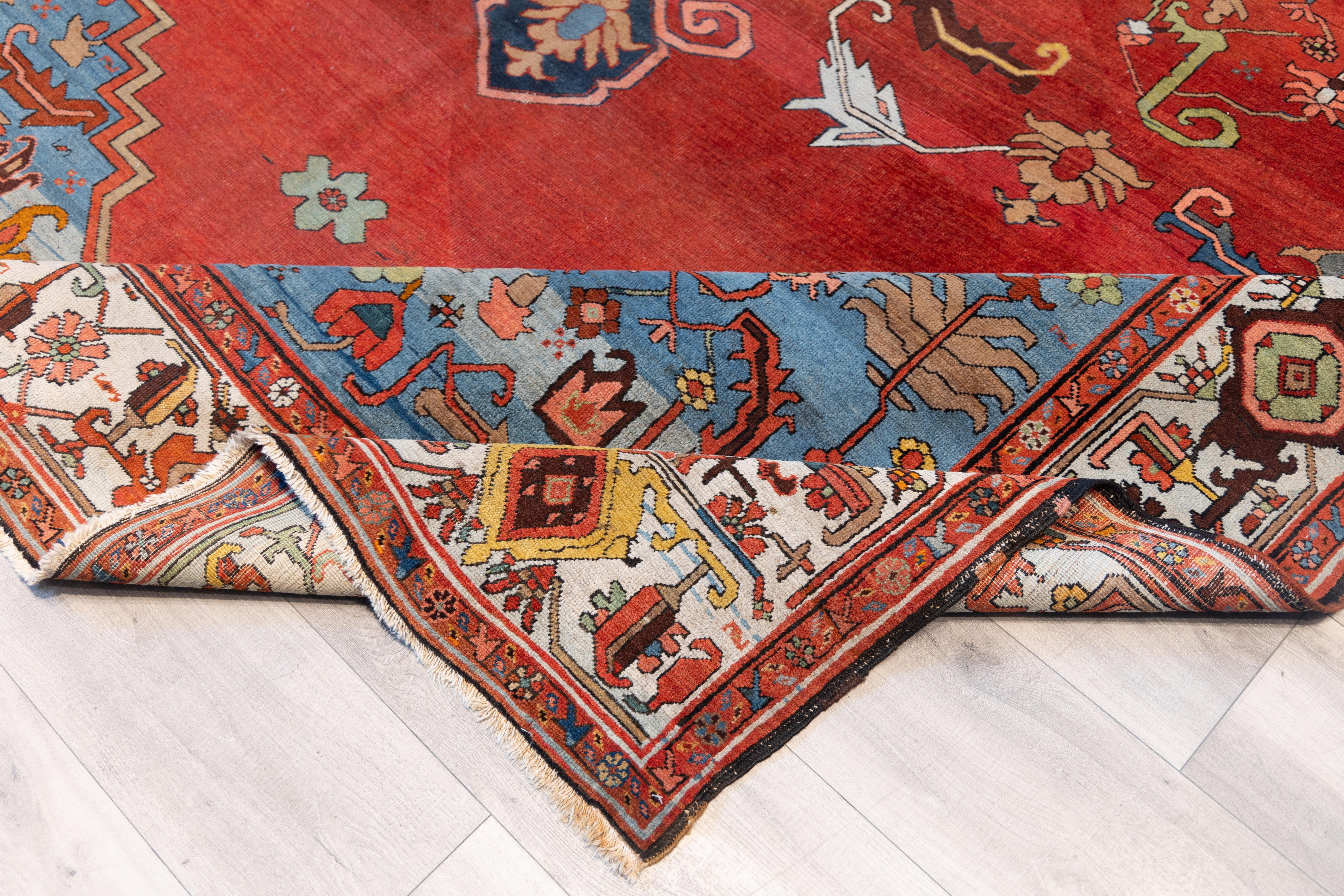 Persian Large  Tribal Bakhaish rug  c.1890 For Sale