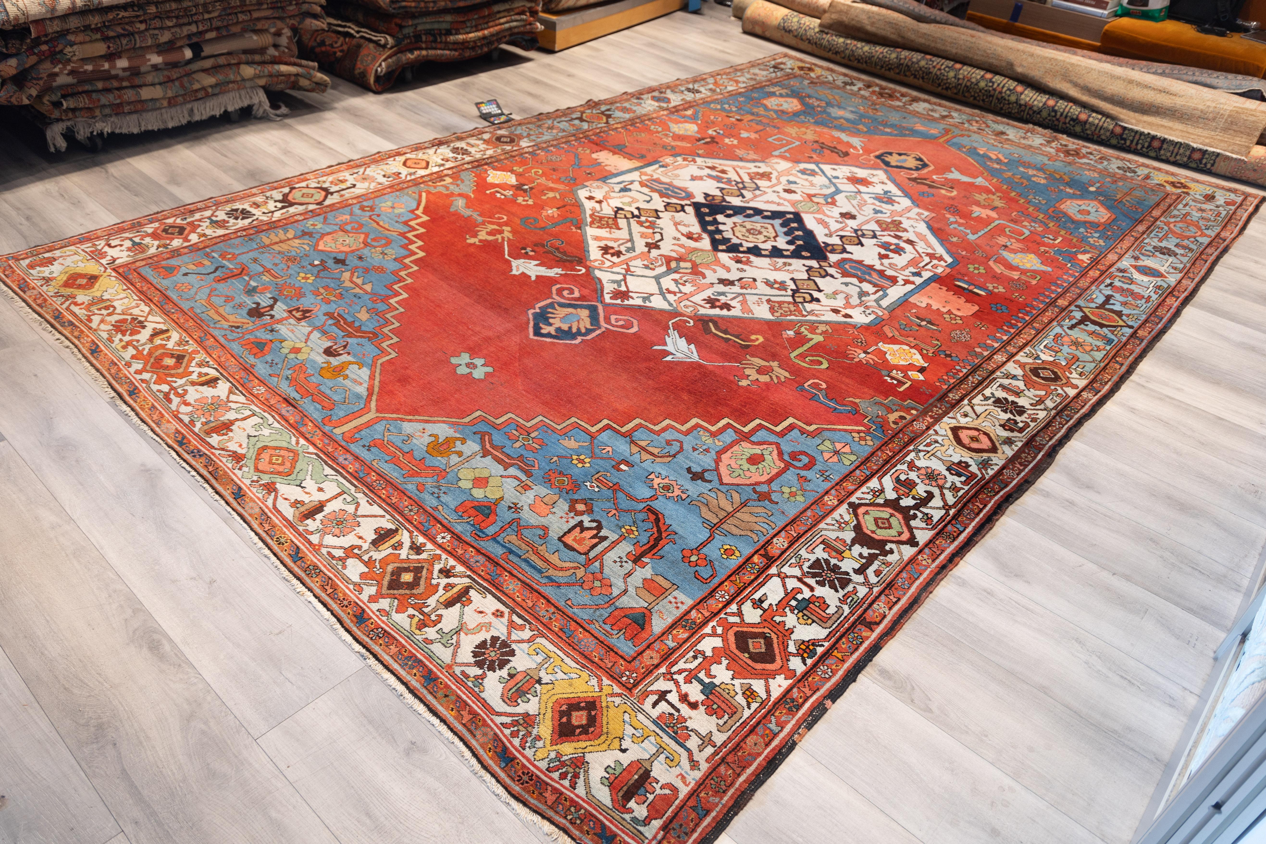 Hand-Woven Large  Tribal Bakhaish rug  c.1890 For Sale