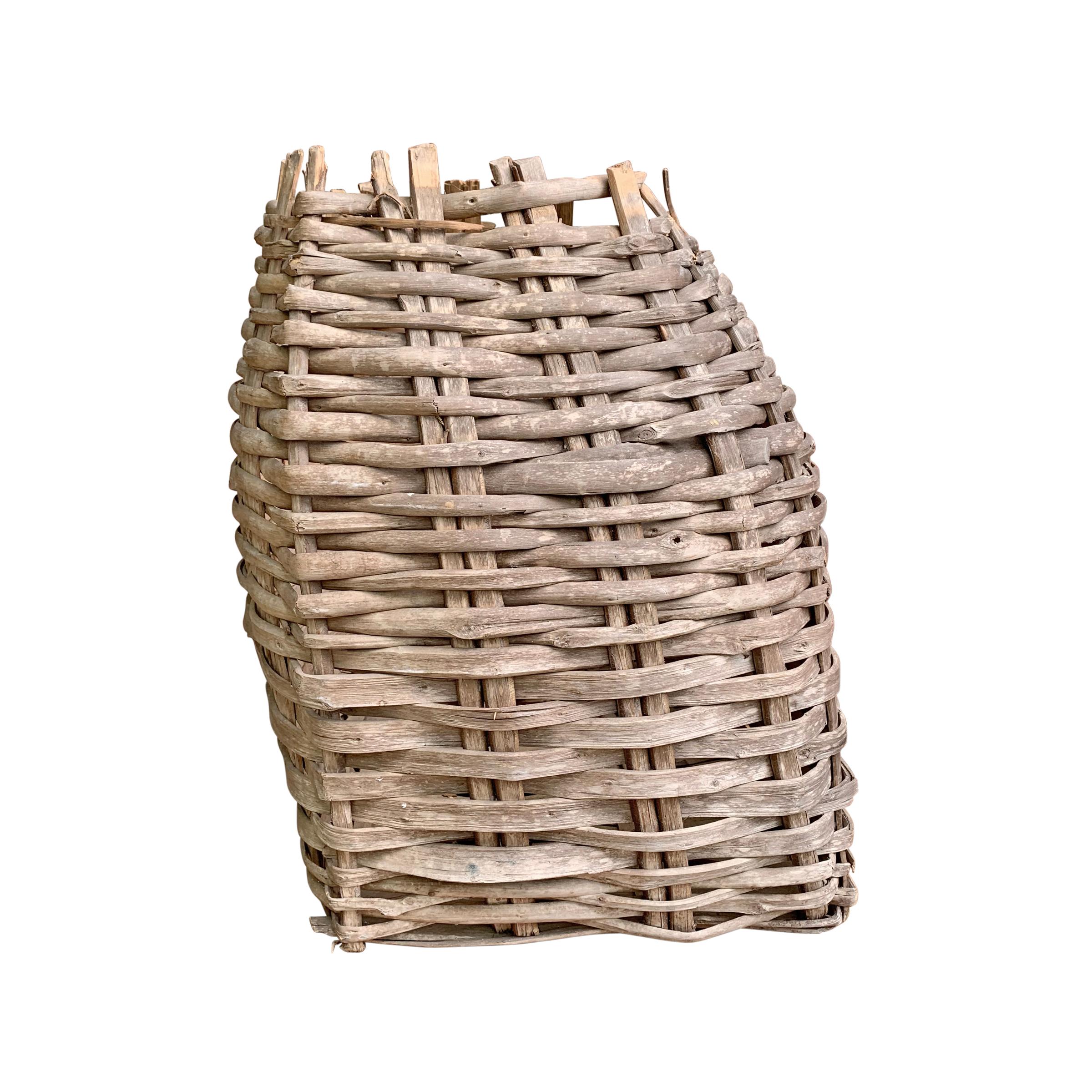 Hand-Woven Large 19th Century American Nut Basket