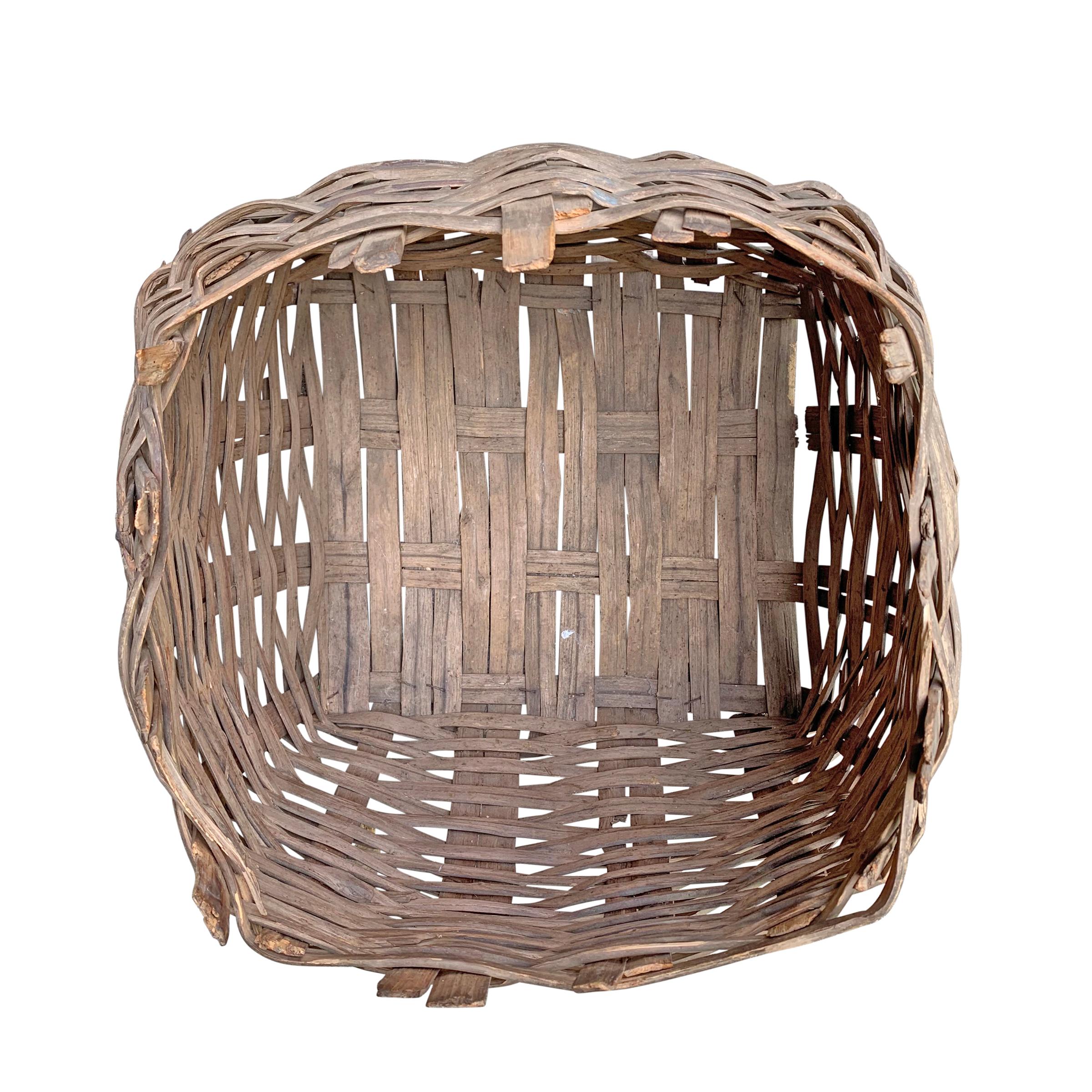 Large 19th Century American Nut Basket 2