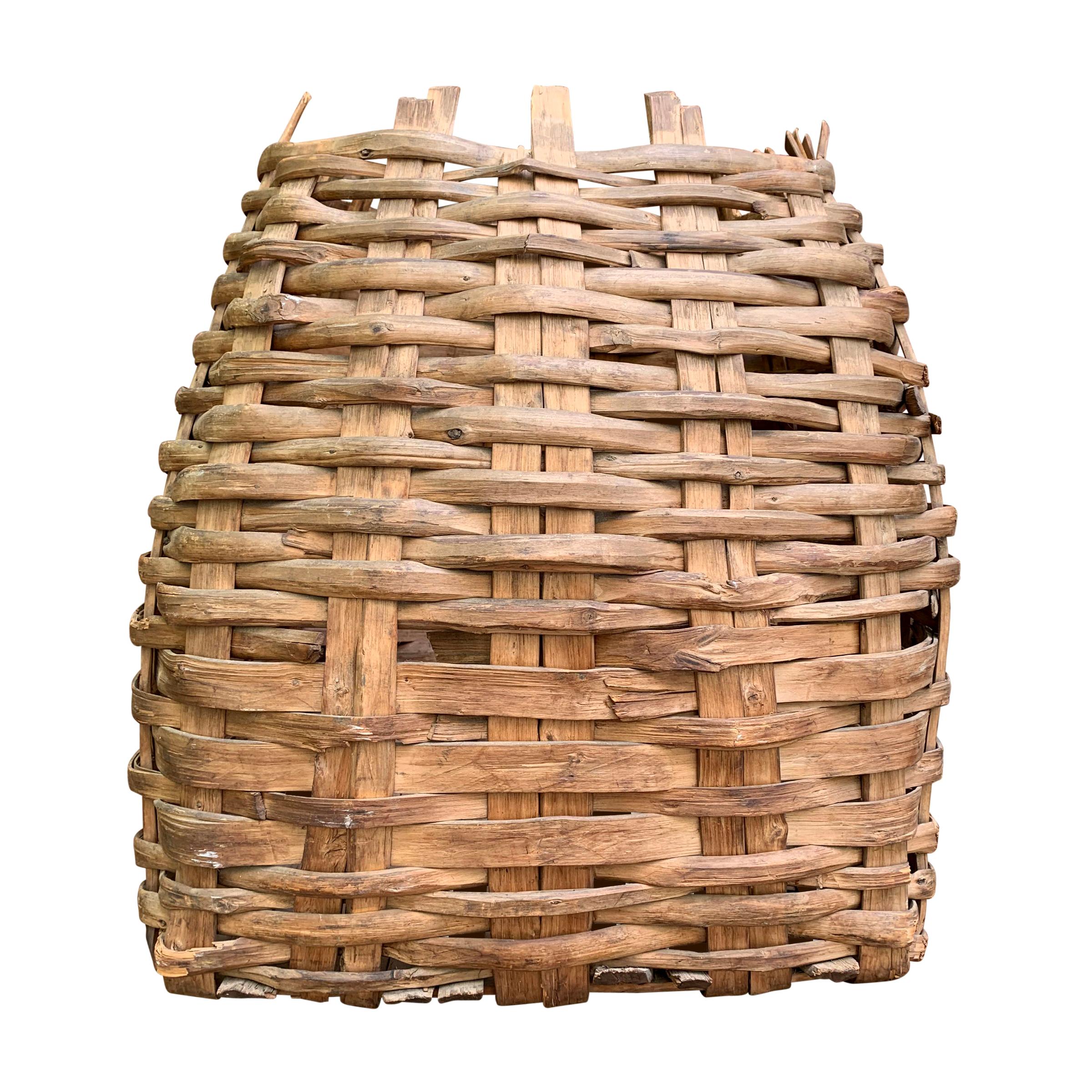 Large 19th Century American Nut Basket