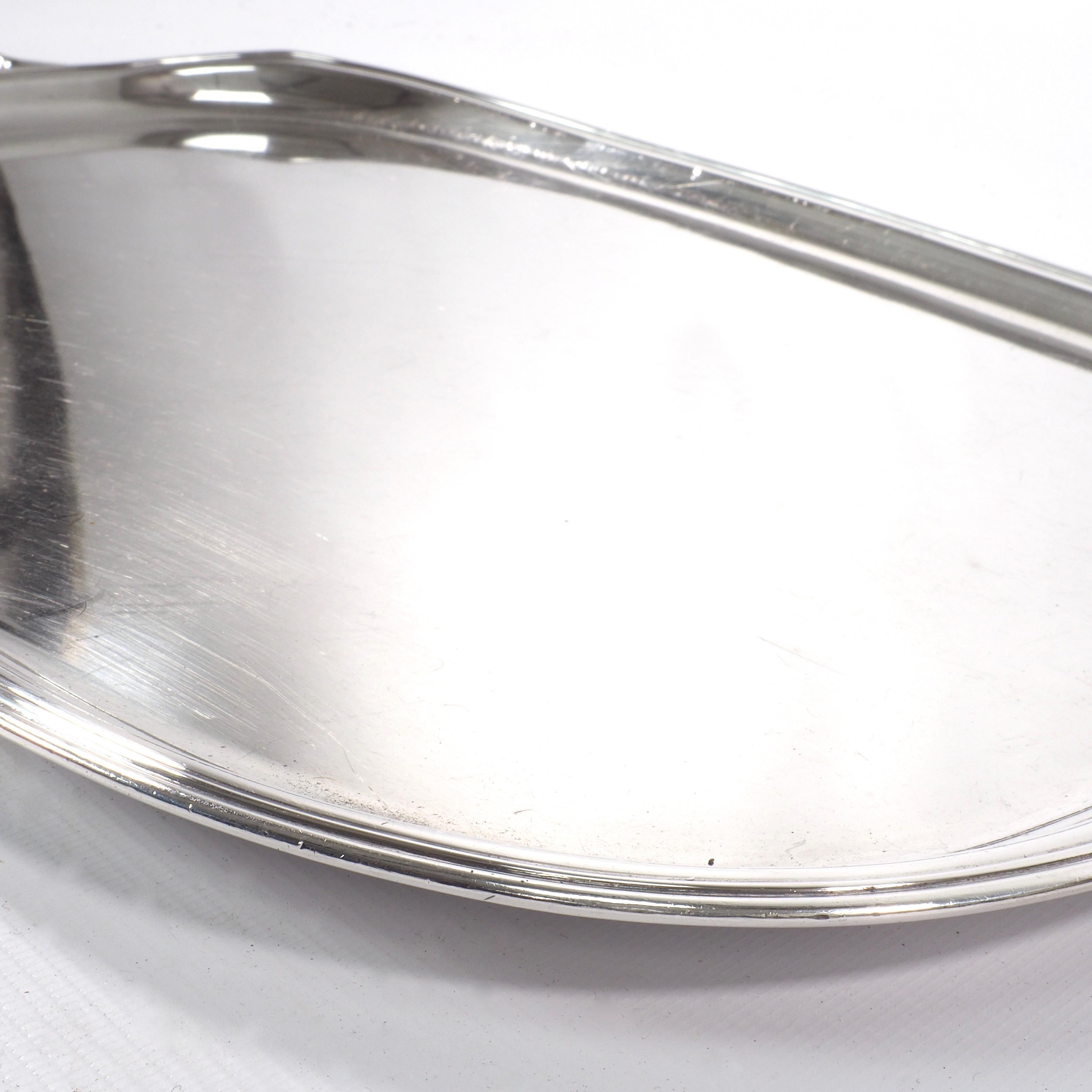 Burnished Large 19th Century American Sterling Silver Serving Tray