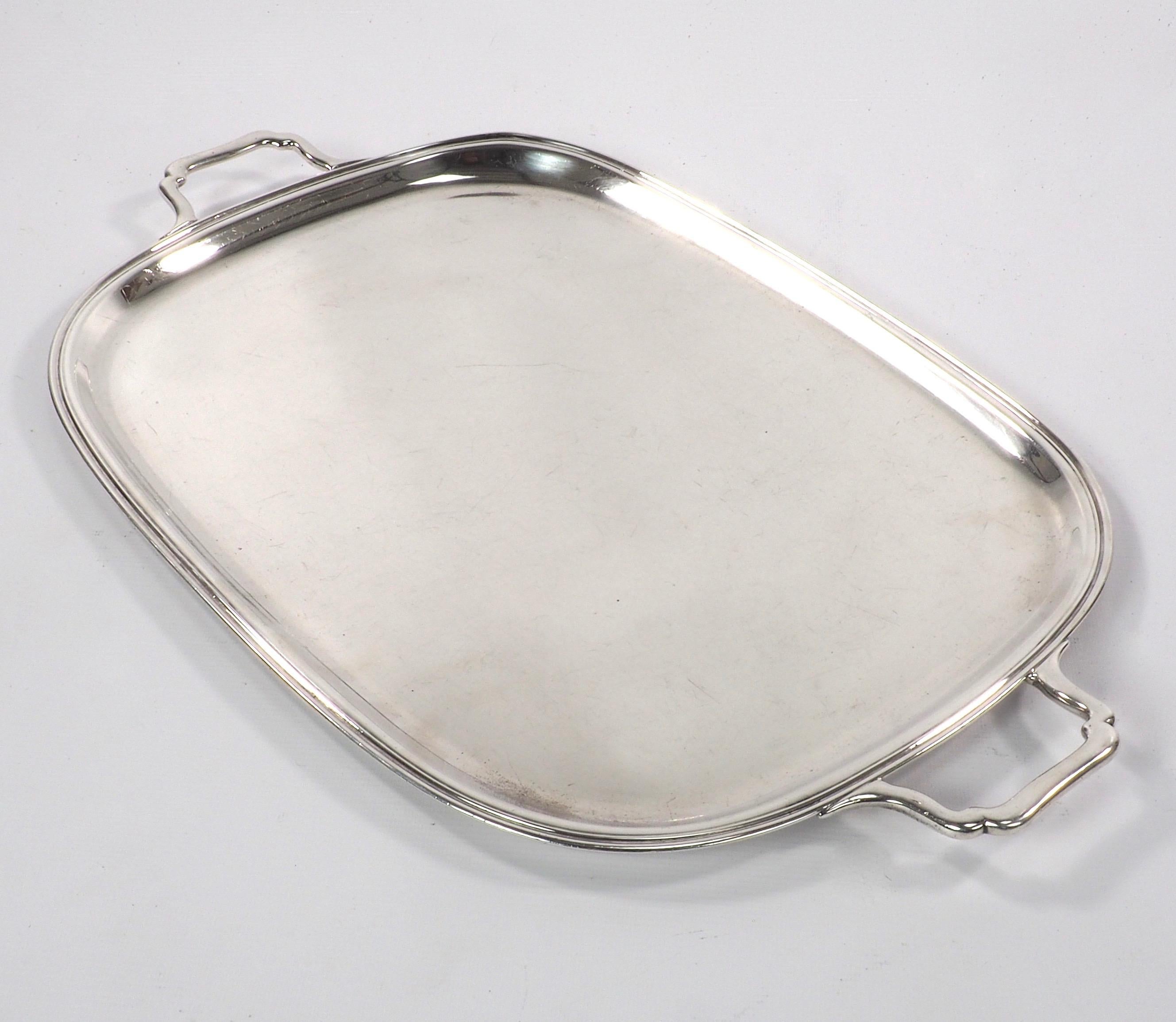 Large 19th Century American Sterling Silver Serving Tray 2