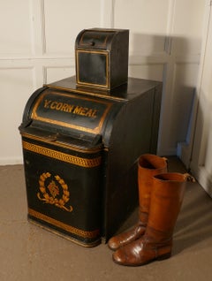 Large 19th Century American Troemner of Philadephia Toleware Cornmeal Bin