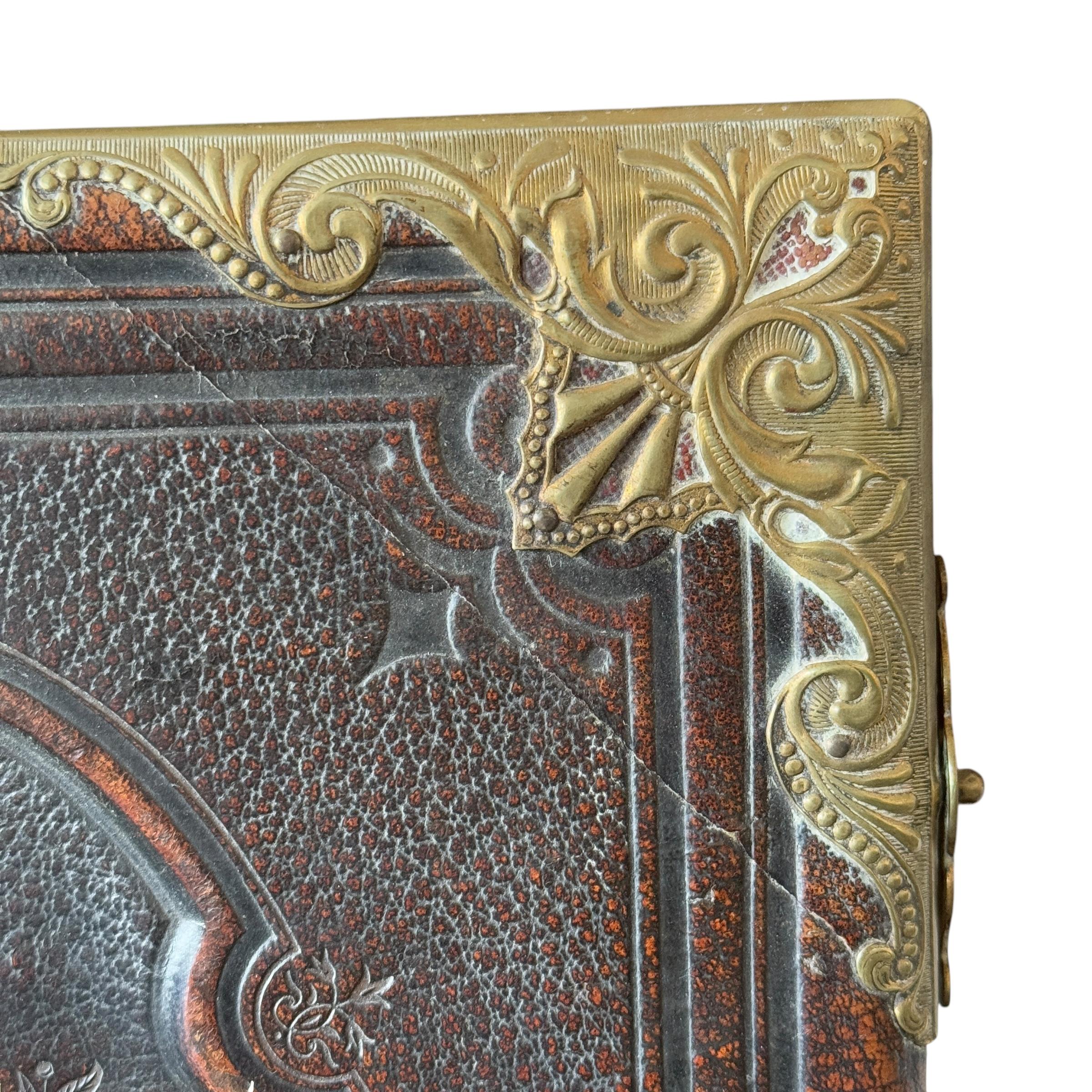 British Large 19th Century Antique Family Bible